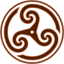 Brown Wheeled Triskelion2 icon